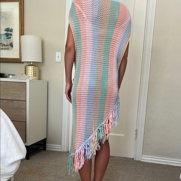 Pitusa Colorful Knit Dress with Fringe - Picture 3 of 3